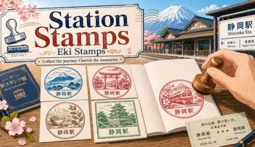 Eki Stamp and Other stamps at Shizuoka Station